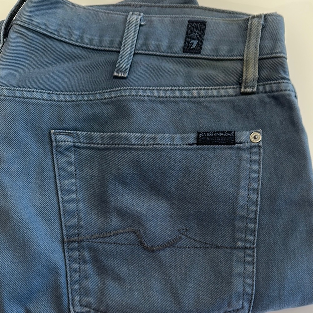 7 For All Mankind Blue Denim Jeans Modern Style